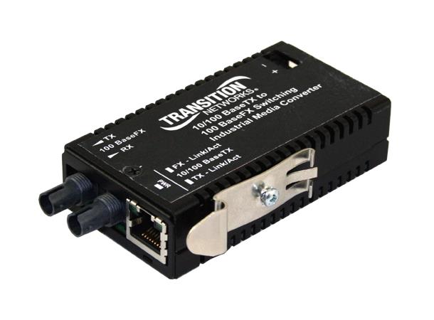 Industrial Mini 10/100 Media Converter 10/100BASE-TX to 100BASE-FX MM,ST,20km